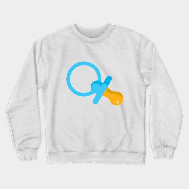 Blue Pacifier Baby Boy Crewneck Sweatshirt by Inogitna Designs